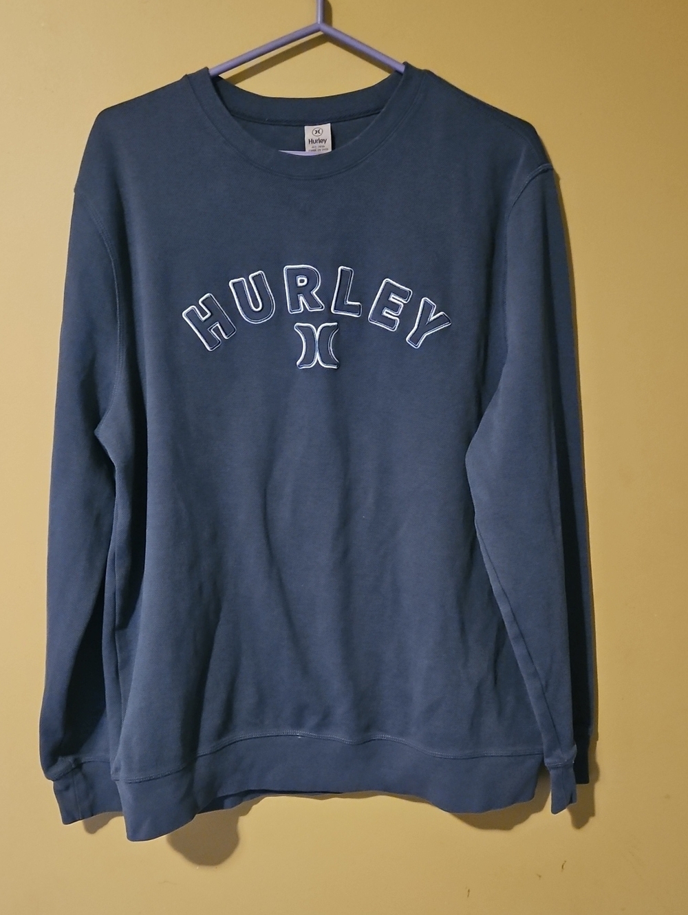Hurley Men's Navy Blue Crewneck Pullover